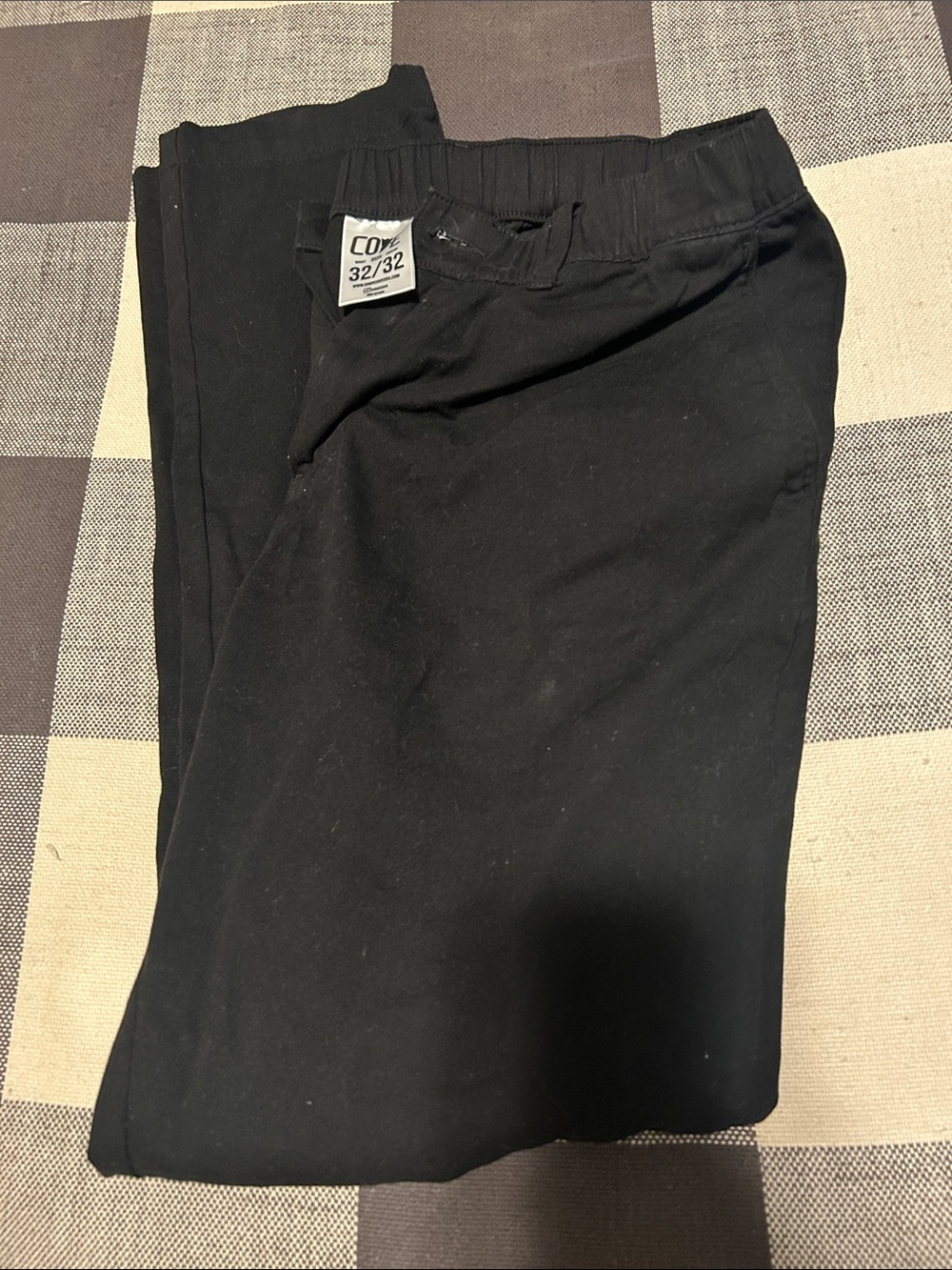Cove USA Black Elastic Waist Pants - 32/32